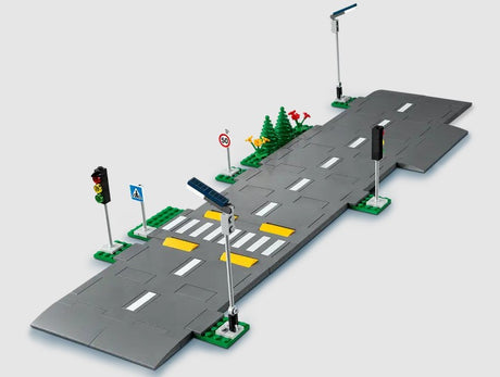 LEGO City Road Plates 60304 straight road setup in Ireland
