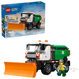 LEGO City Snowplow 60490 retail box front showing the snowplow truck clearing snow, set number 60490