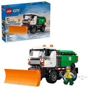 LEGO City Snowplow 60490 retail box front showing the snowplow truck clearing snow, set number 60490