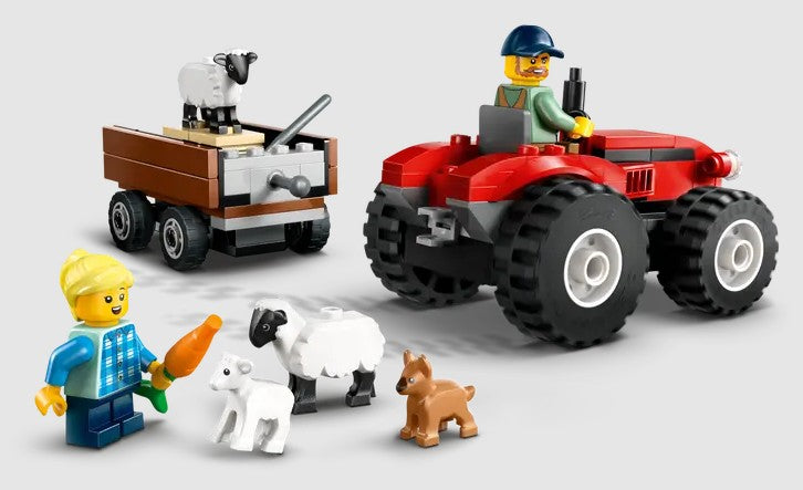 LEGO City Red Tractor with Trailer, Farm Animals and Minifigures – 60461 – Ireland