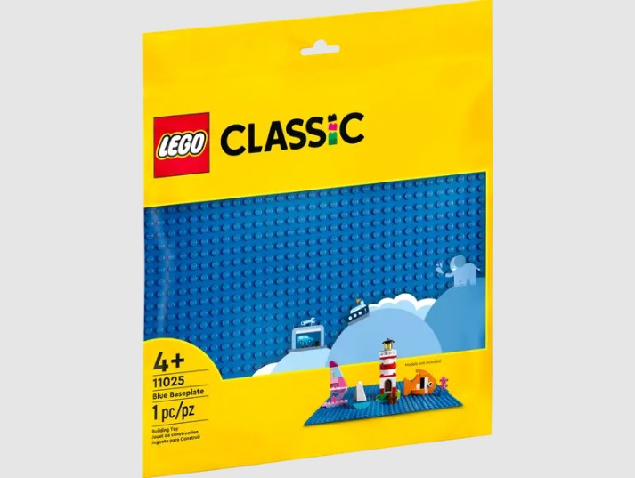 Lego Classic Blue Baseplate - 11025.