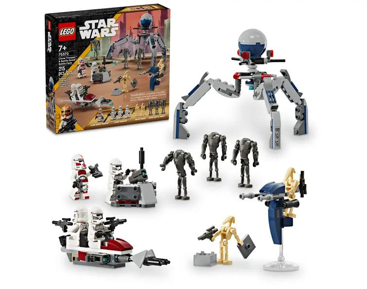 LEGO Clone Trooper & Battle Droid Battle Pack 75372 box and included items Ireland