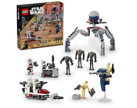 LEGO Clone Trooper & Battle Droid Battle Pack 75372 box and included items Ireland