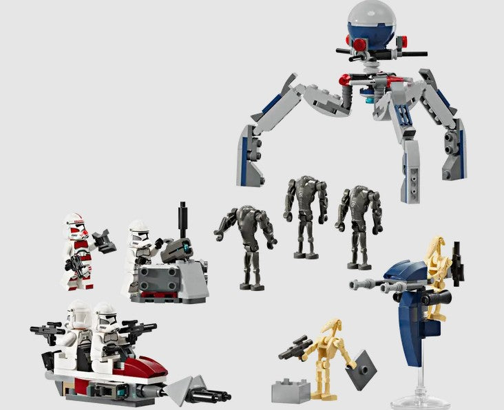 LEGO Star Wars Clone Trooper & Battle Droid Battle Pack 75372 with minifigures and vehicles Ireland
