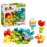 LEGO Colorful Creative Box 10479 packaging with assorted DUPLO bricks, flower, ice lolly and duck builds