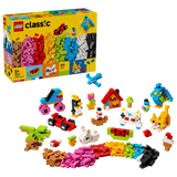 LEGO Creative Colorful Bricks 11045 box with assorted bricks and built models