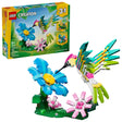 LEGO Creator 3 in 1 Wild Animals Colorful Hummingbird retail box shown with hummingbird model on white background
