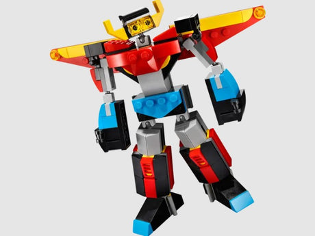 LEGO® Creator 31124 Super Robot main build in red, yellow, and blue