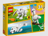 LEGO Creator 31133 White Rabbit set box back with 3-in-1 builds – ToyTown.ie