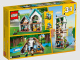 LEGO Cozy House 31139 back of box showing 3-in-1 builds – ToyTown.ie Ireland