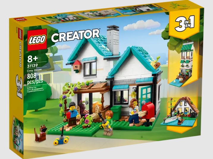 LEGO Creator 31139 Cozy House 3 in 1 set box front – Buy in Ireland at ToyTown.ie