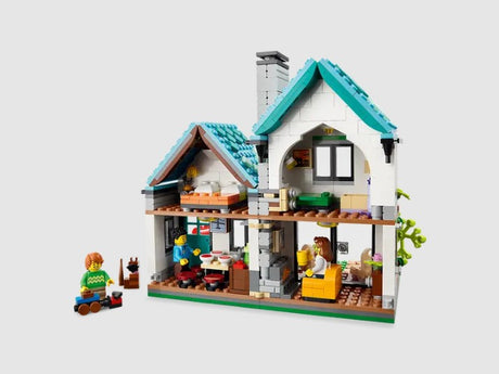 LEGO Cozy House interior showing kitchen, living room, and bedrooms – Ireland