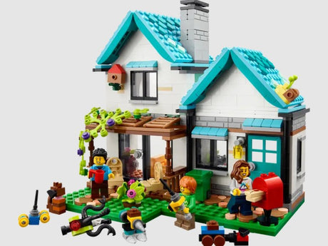 LEGO Creator 31139 Cozy House main build with family scene – ToyTown.ie Ireland