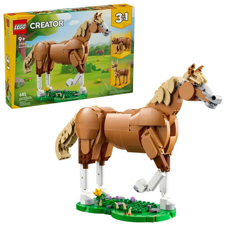 LEGO Creator Beautiful Horse 3in1 set with box showing horse build – Ireland