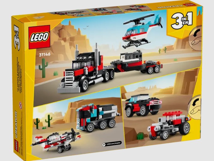 LEGO® Creator Flatbed Truck with Helicopter - 31146.