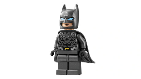 LEGO Batman minifigure in black suit with blue eyes and cape from LEGO DC Batman Forever Batmobile 76304 set