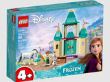 LEGO Disney 43204 box front showing Anna, Olaf, castle, and horse
