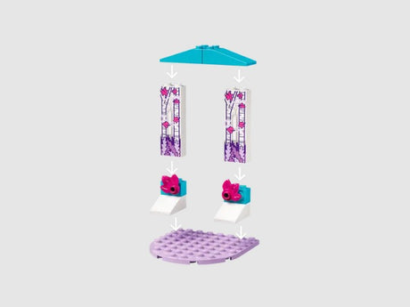LEGO Frozen Ice Stable simple building instructions