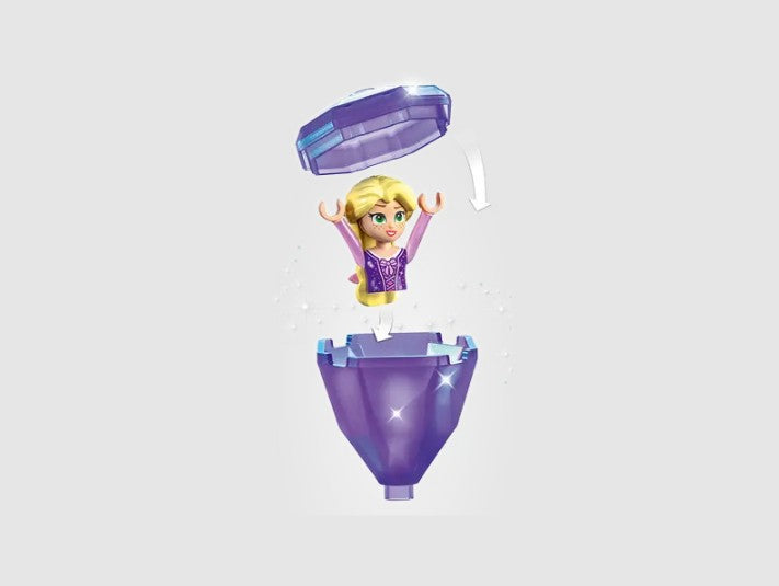 LEGO Rapunzel mini-doll inside sparkling diamond umbrella piece
