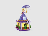 LEGO Disney Rapunzel figure spinning on diamond display stand