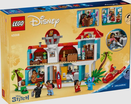 LEGO Disney Lilo and Stitch Beach House back and interior view
