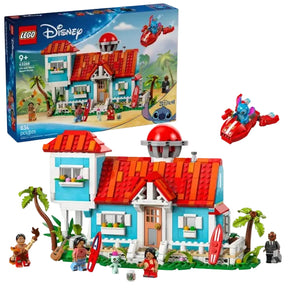LEGO Lilo and Stitch Beach House with product box and full build