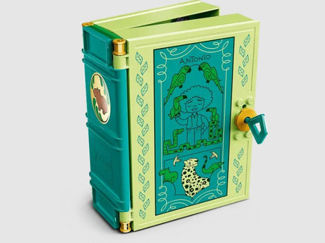 Closed LEGO Antonio’s Magical Door set resembling a book