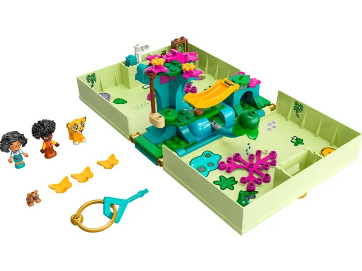 Opened LEGO Antonio’s Magical Door set with accessories and animals