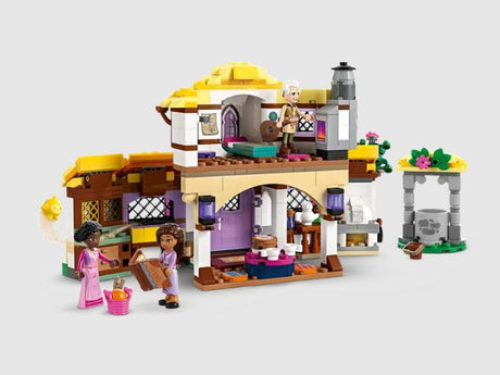 Inside Asha’s Cottage LEGO set with bedroom and kitchen scenes