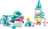 LEGO DUPLO Frozen Creative Box pieces with Elsa, Olaf, tower build and translucent blue bricks