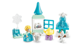 LEGO DUPLO Frozen tower and ice builds with Elsa, Olaf, teapot and snowflake pieces