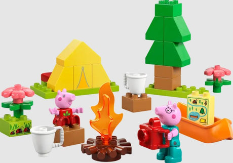 LEGO DUPLO Peppa Pig Camping Trip 10452 set with tent, campfire and characters