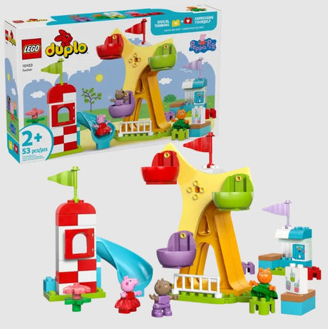 LEGO DUPLO Peppa Pig Funfair box with Ferris wheel and characters