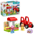 LEGO DUPLO Peppa Pig Tractor and Market 10468 retail box showing red tractor, market stall, Peppa Pig and Pedro Pony figures and illustrated food bricks