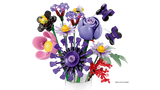 LEGO Editions Olivia Rodrigo's Flower Bouquet 11507 shown in a white vase with purple flowers, pink blooms and butterflies