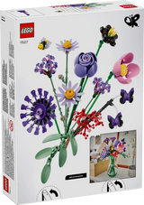 Back of the LEGO Editions Olivia Rodrigo's Flower Bouquet 11507 box showing the flower arrangement and display image