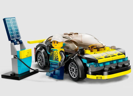 LEGO Sports Car 60383 being charged by driver minifigure – Ireland