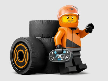 LEGO McLaren F1 minifigure with spare tyres and control panel 60442 Ireland
