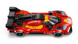 Top view of the LEGO Ferrari 499P race car model