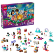 LEGO Friends Advent Calendar 2026 box with the minidolls, animals and festive builds arranged below