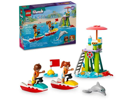 LEGO Friends Beach Water Scooter 42623 box and full set contents with Leo and Candi – Ireland