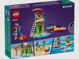 ack of LEGO Friends Beach Water Scooter 42623 box showing scenes with jet skis and dolphin – Ireland