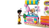 LEGO Friends cotton candy stand with minidoll, ticket booth detail and prize sign