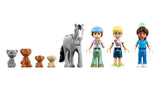 LEGO Friends Horse and Pet Vet Clinic 42651 minidolls Autumn, Olly, Eniko with horse, dogs and cat