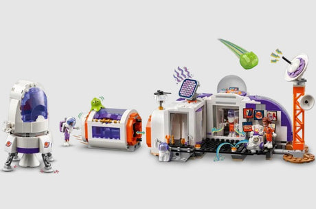 LEGO Friends 42605 Mars Space Base interior with science lab, sleeping quarters and aliens in Ireland