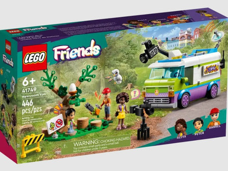 LEGO Friends Newsroom Van 41749 open with news broadcast studio and forest scene – Ireland