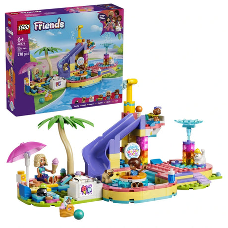 LEGO Fun Water Park Day 42676 box with water park build, mini-dolls and animal figures
