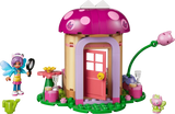 LEGO Gabby's Dollhouse Kitty Fairy's Garden House 11212 completed build with Gabby mini doll and Kitty Fairy figure
