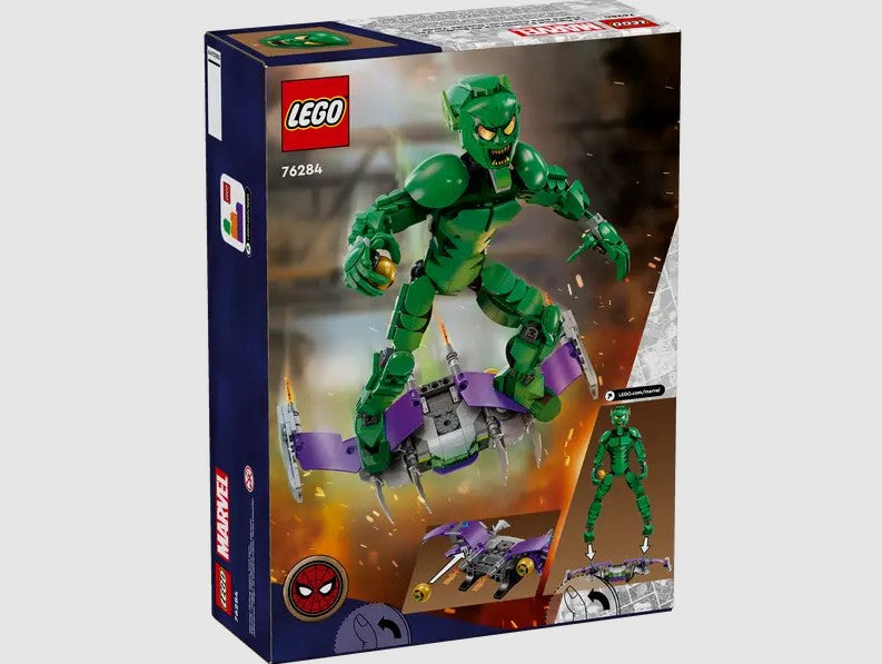 Back of LEGO Marvel Green Goblin Construction Figure box 76284 – Ireland