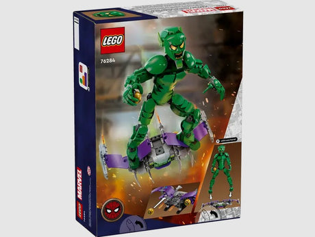 Back of LEGO Marvel Green Goblin Construction Figure box 76284 – Ireland